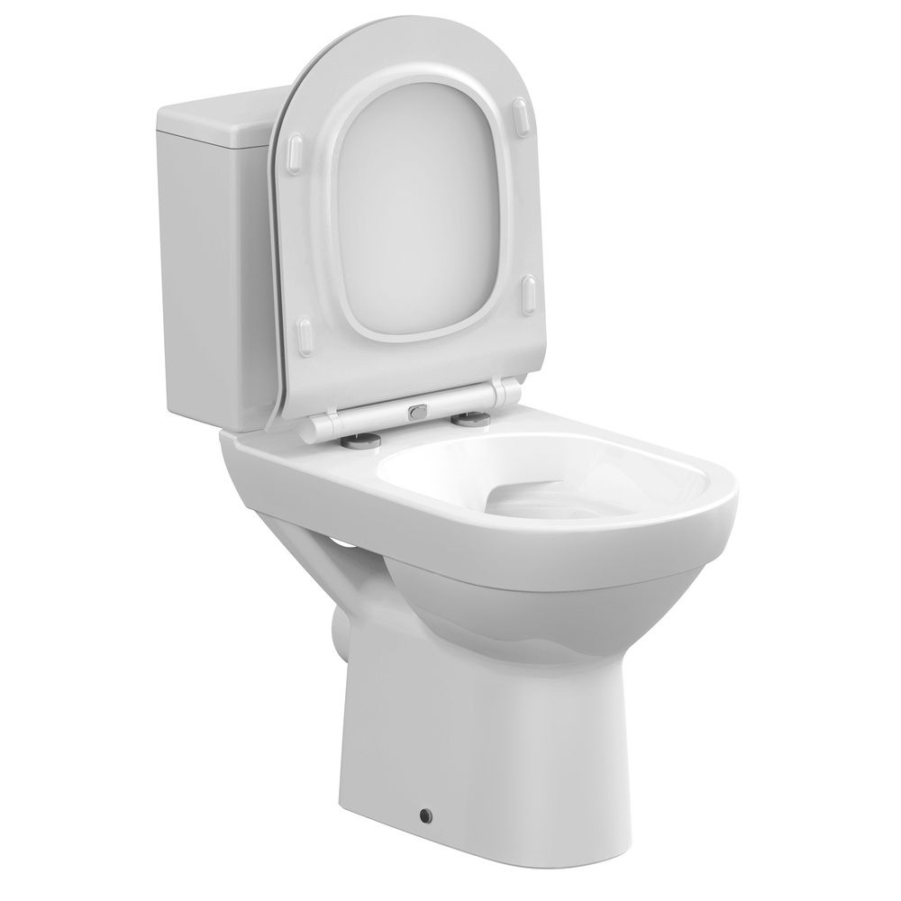 Унитаз-компакт Cersanit City Clean 011 on 2РА 2-ур горизонтальный выпуск сиденье дюропласт микролифт