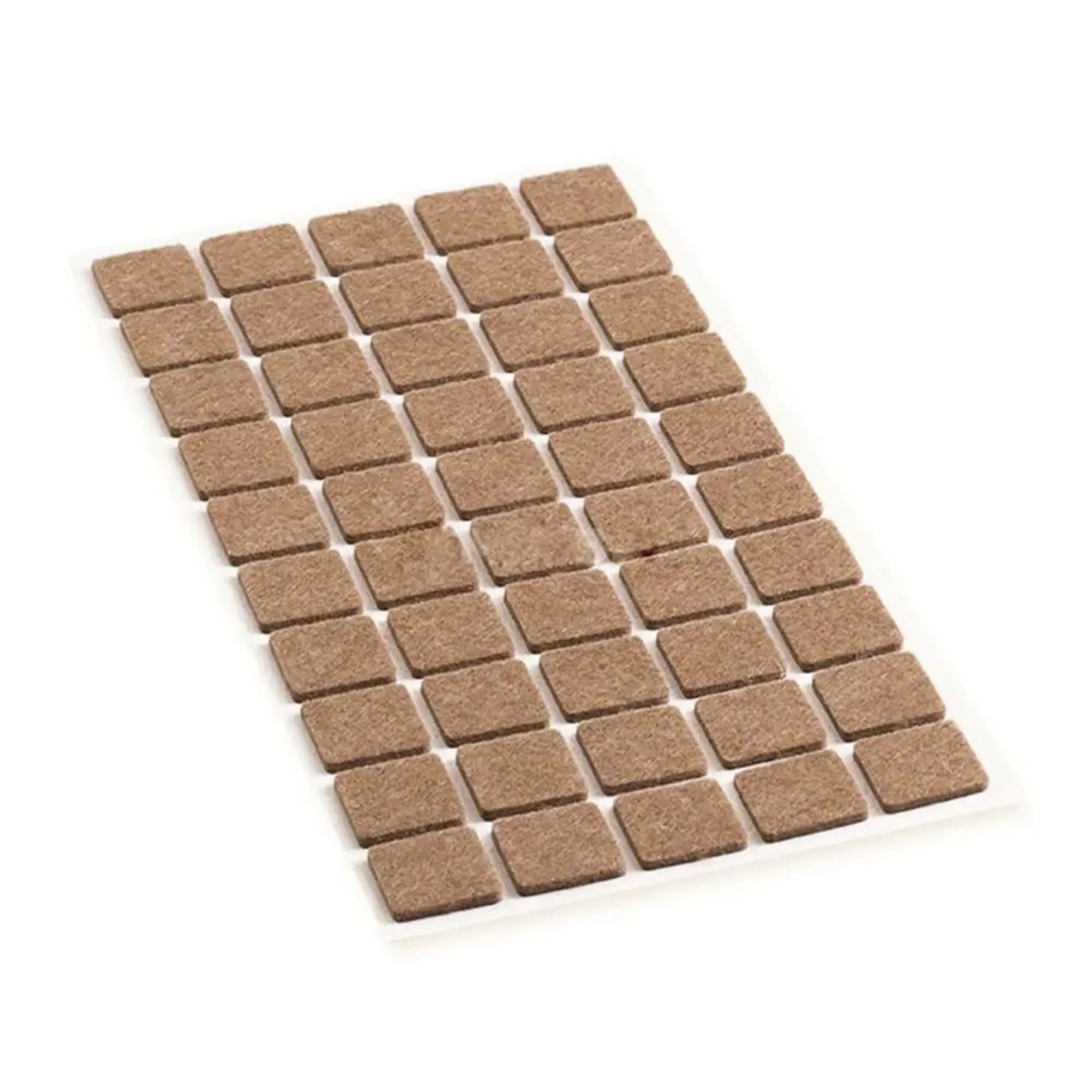 Подпятник войлочный 2х2 см 50 шт коричневый 21121