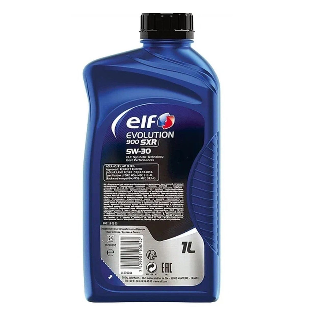 МАСЛО моторное,ELF 5/30, EVOLUTION SXR, синтетика 1л
