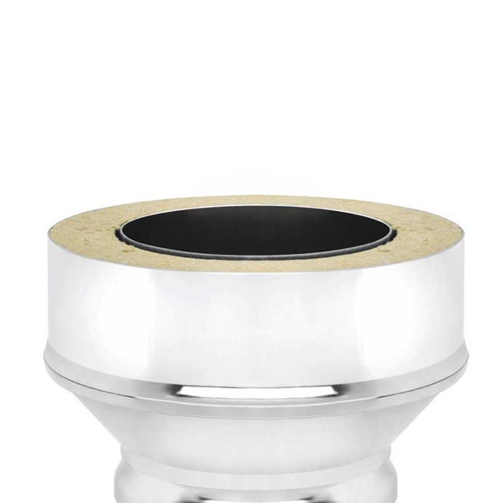 Переход на сэндвич нерж 0,8 мм d115х180 мм Везувий