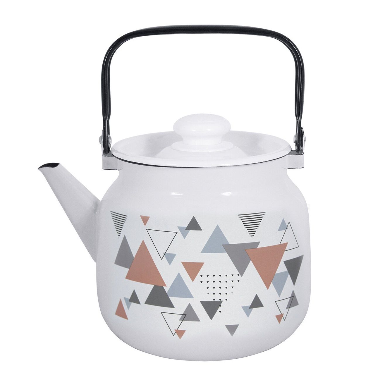 Чайник эмалированный 3,5 л Треугольники С-2713П2/4Рч