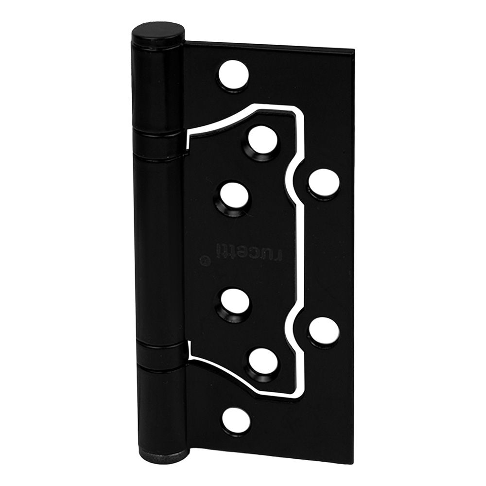 Петля стальная без врезки, черный RFH-100*75*2.5 BL