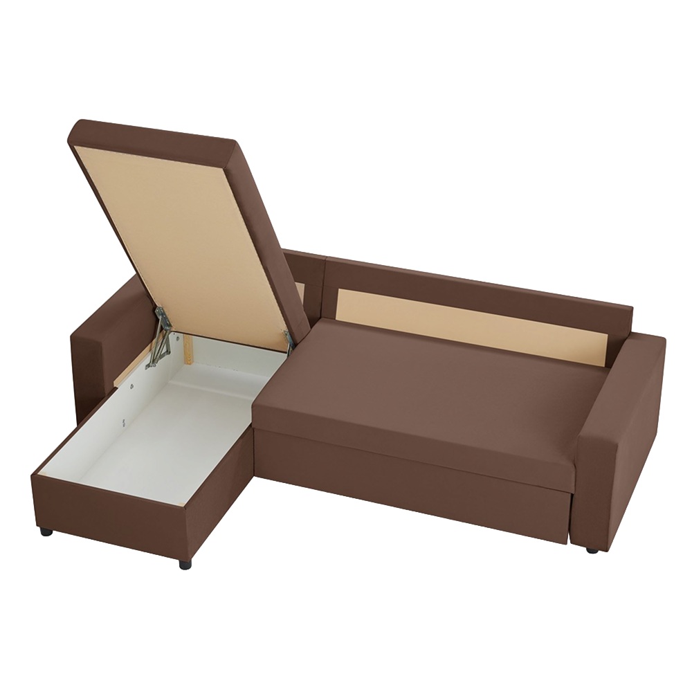 Диван-кровать угловой Торонто 2350х1550х900 мм Balance 235 шоколадный