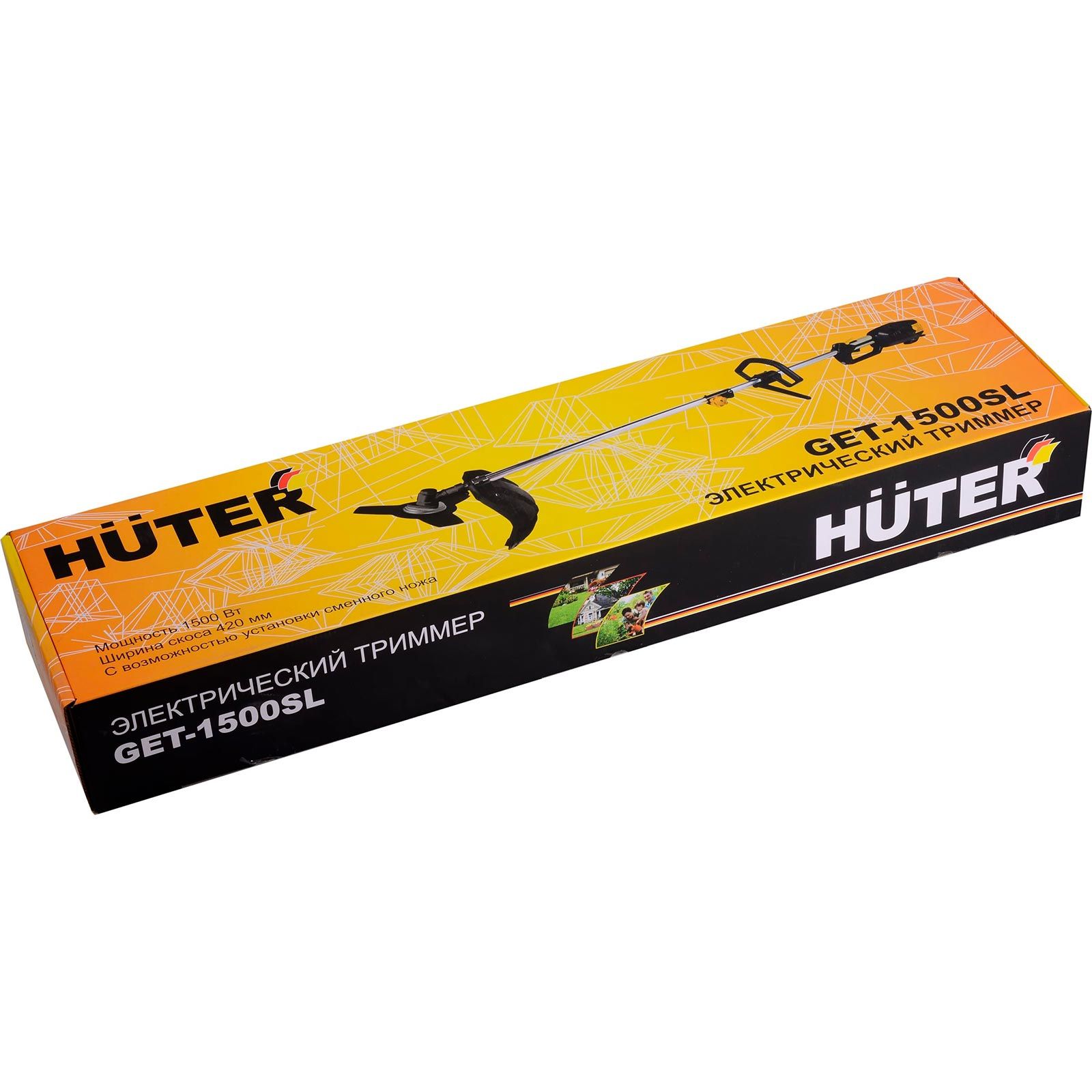 Триммер электрический Huter GET-1500SL 1500 Вт штанга разборная