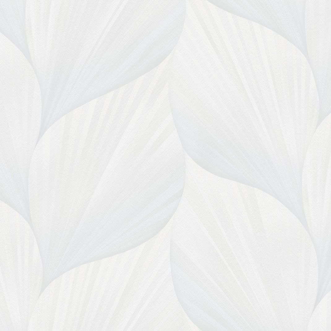 Обои Industry Montana 8945-20 белые листья 1,06х10,05 м
