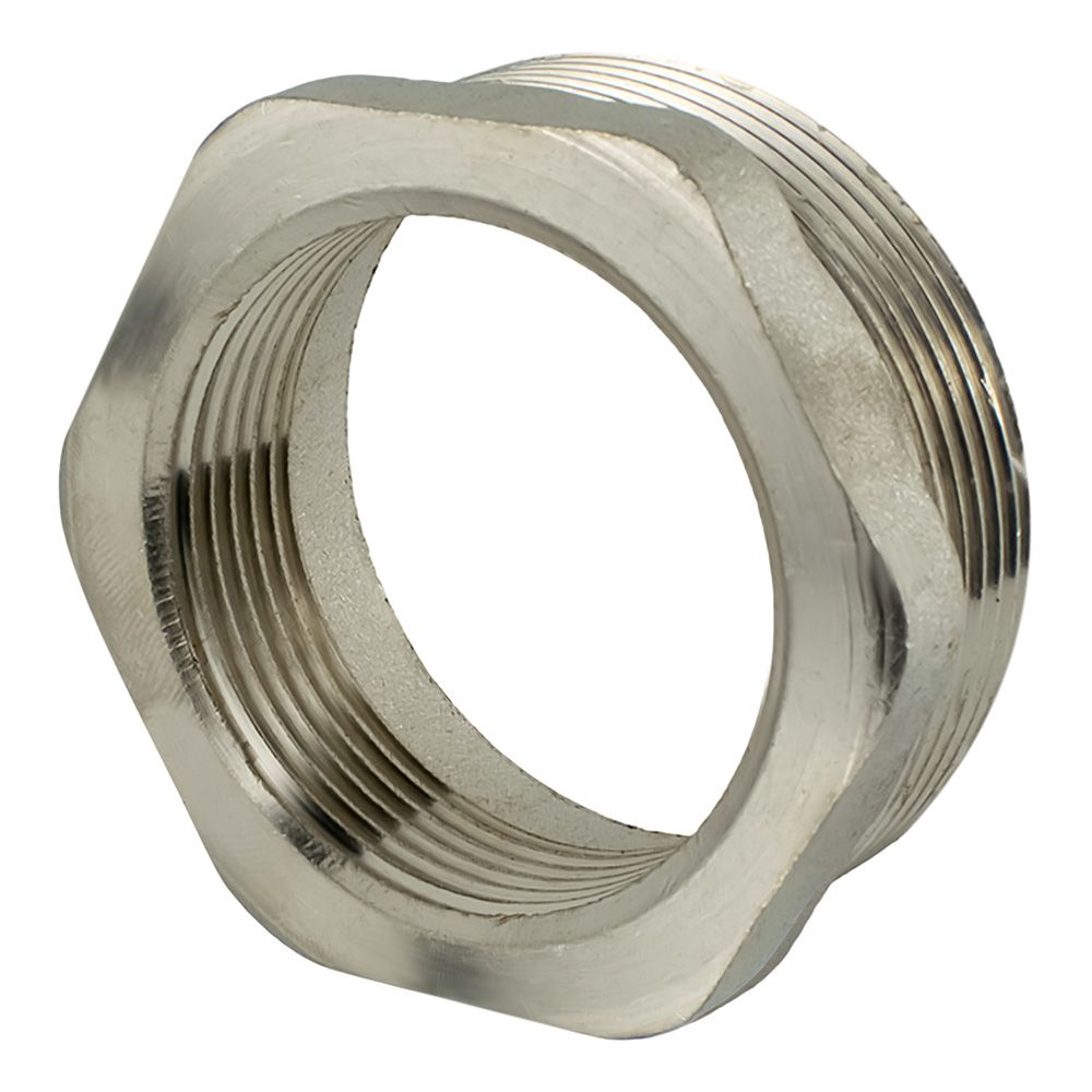 Футорка латунь никель 1 1/2''х2" ВР/НР