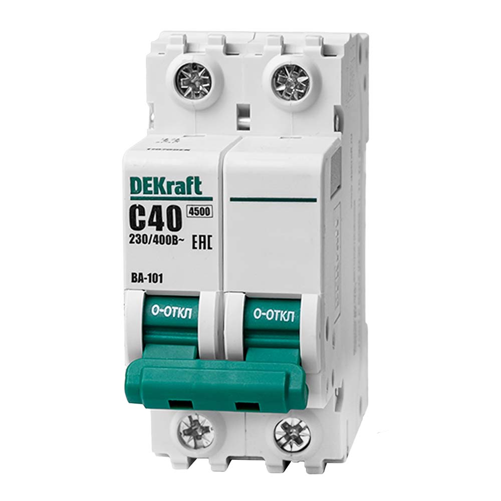 Выключатель автоматический модульный 2п С 40А 4,5кА ВА-101 SchE 11070DEK