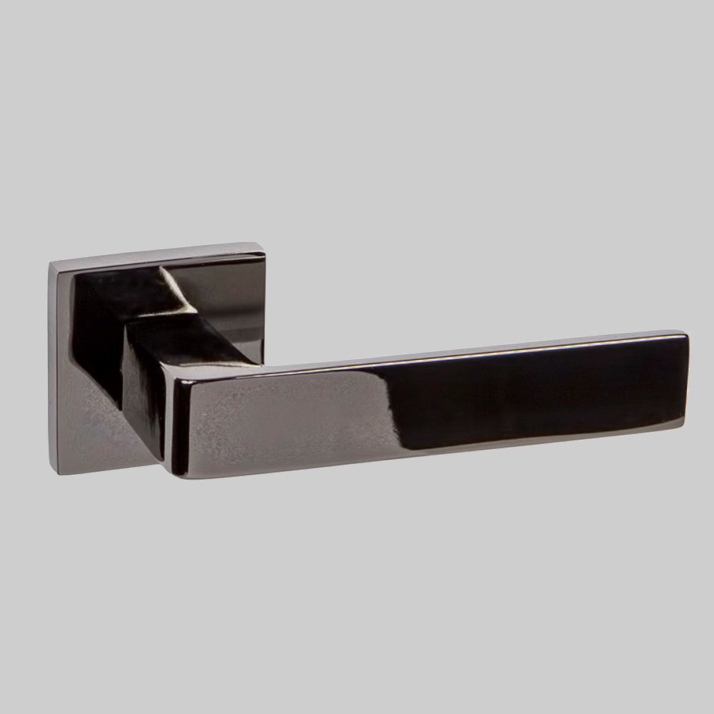 Ручка дверная Dенали light Арарат черный никель квадратная розетка