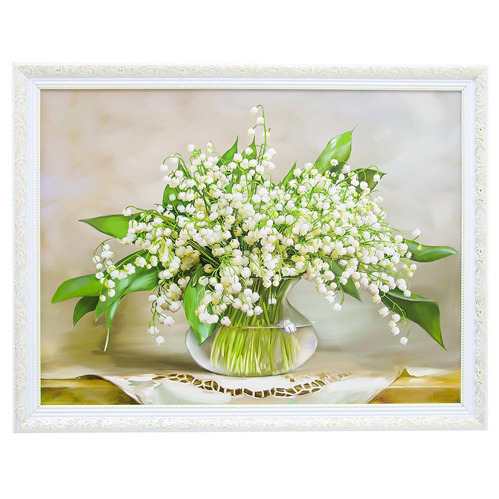 Классические картины  60*80 рама 5 завиток бел.с зол.
