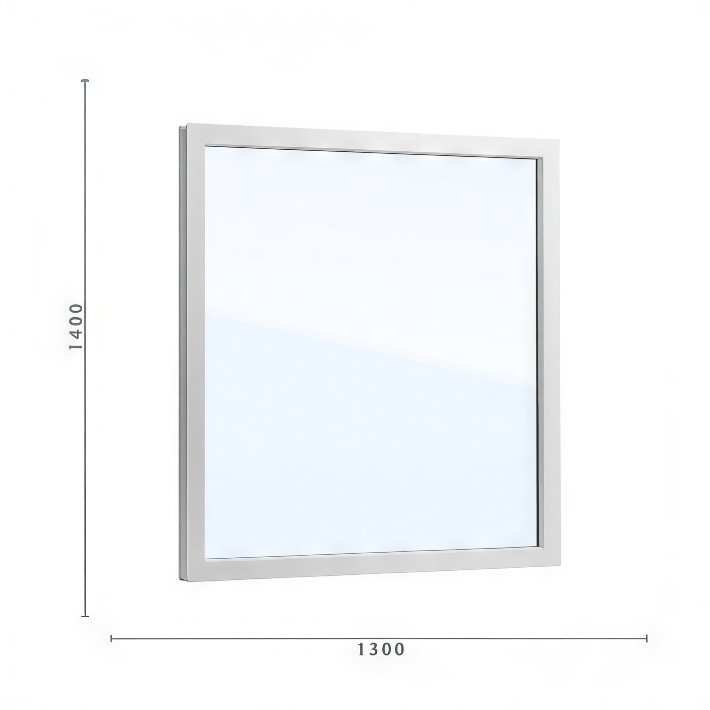 Окно ПВХ 1300х1400 мм 24 мм одностворчатое глухое 1 камера