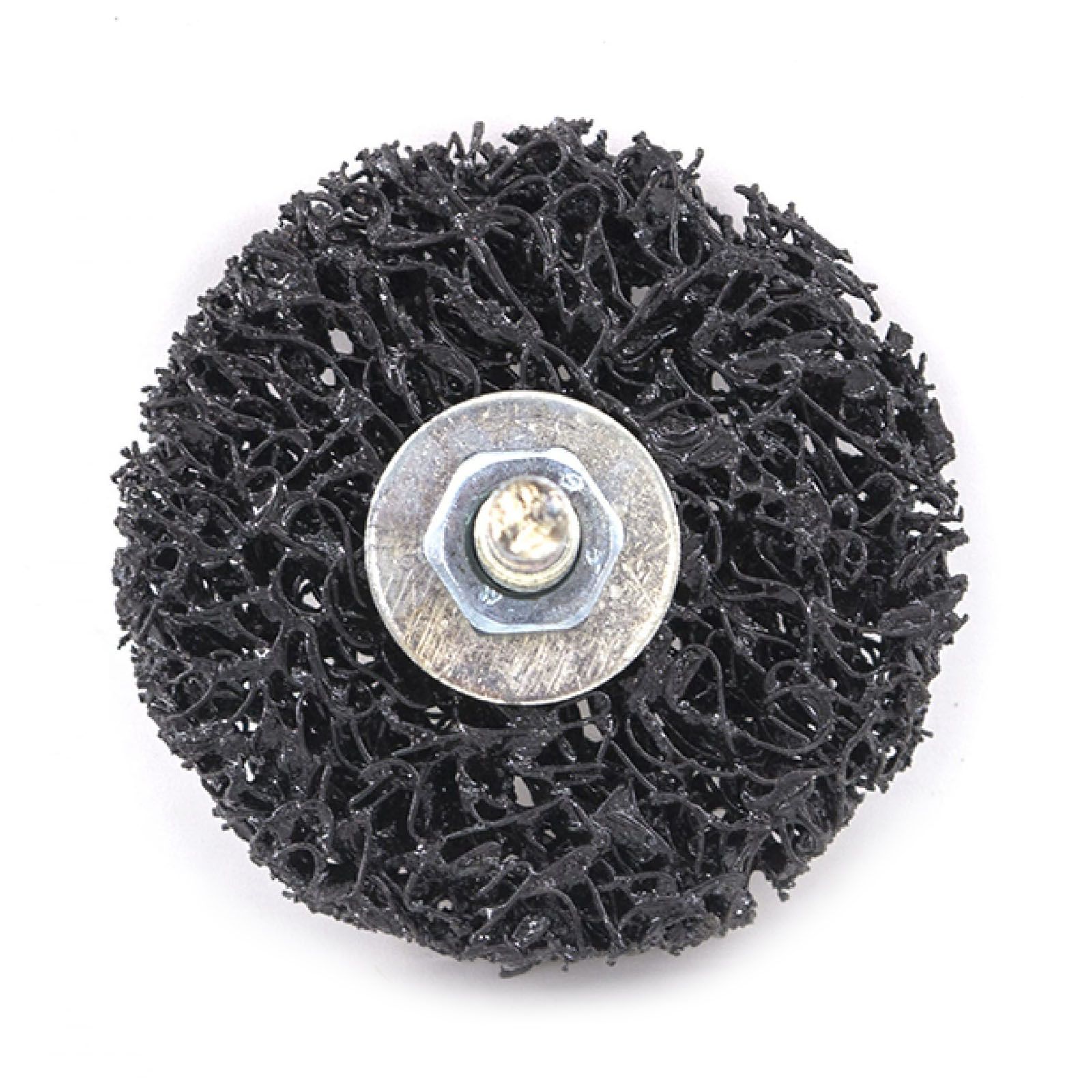 Круг зачистной полимерный коралловый 63х15 мм черный medium grain средний штифт 6 мм 37-1-407