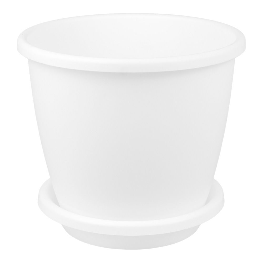 Горшок цветочный Афина белый 1,1 л