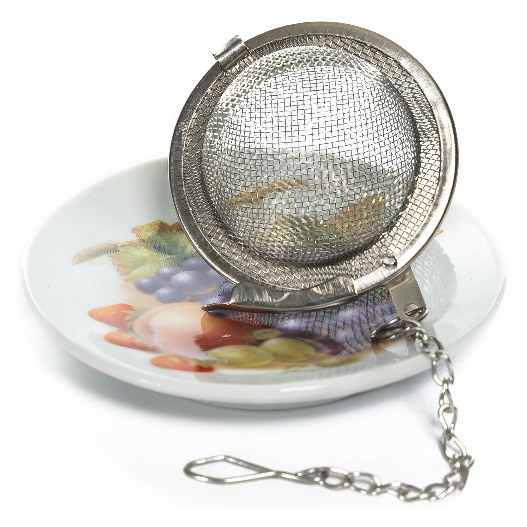 Ситечко для заваривания чая Party time с подставкой 10х6 см 102-05125