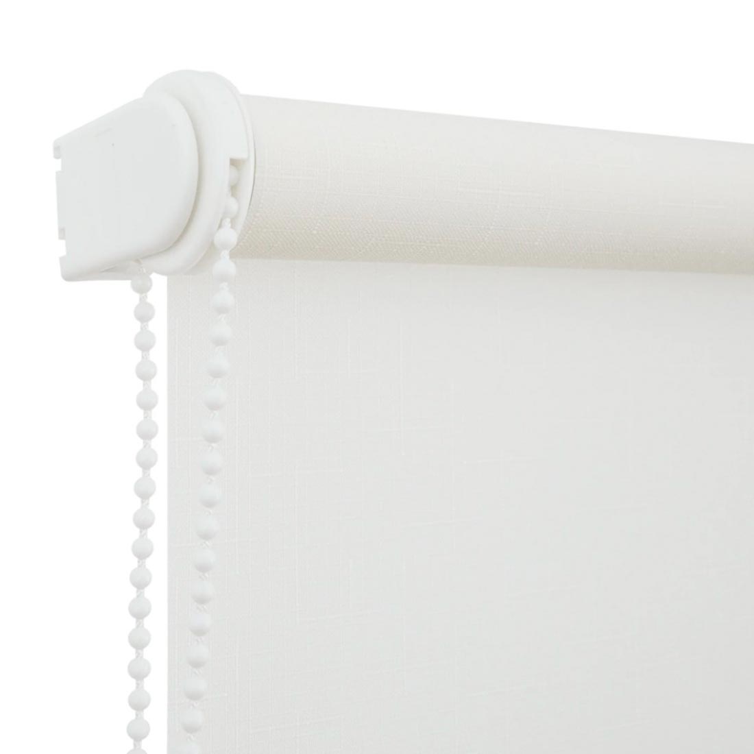 Штора рулонная Шантунг 140х175 см белоснежная