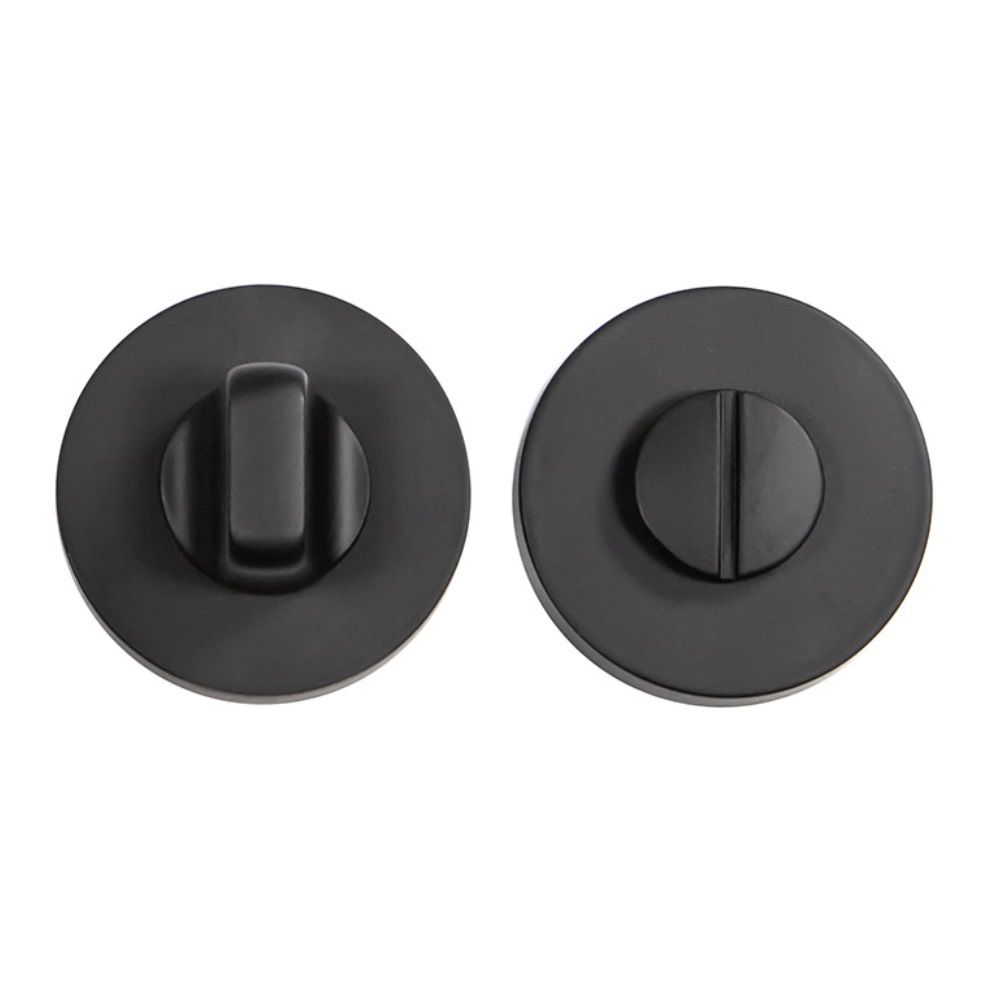 Завeртка сантехническая FortePiano черная круглая