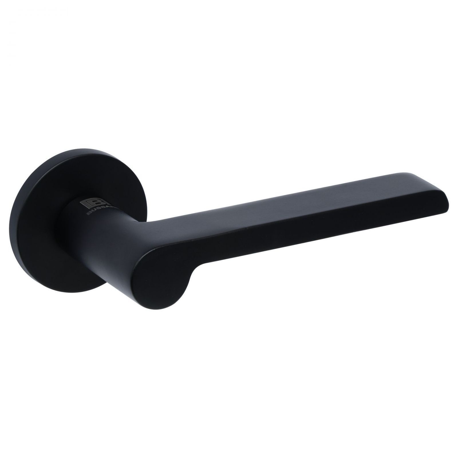 Ручка дверная Centro A-11-50 Black черная тонкая розетка