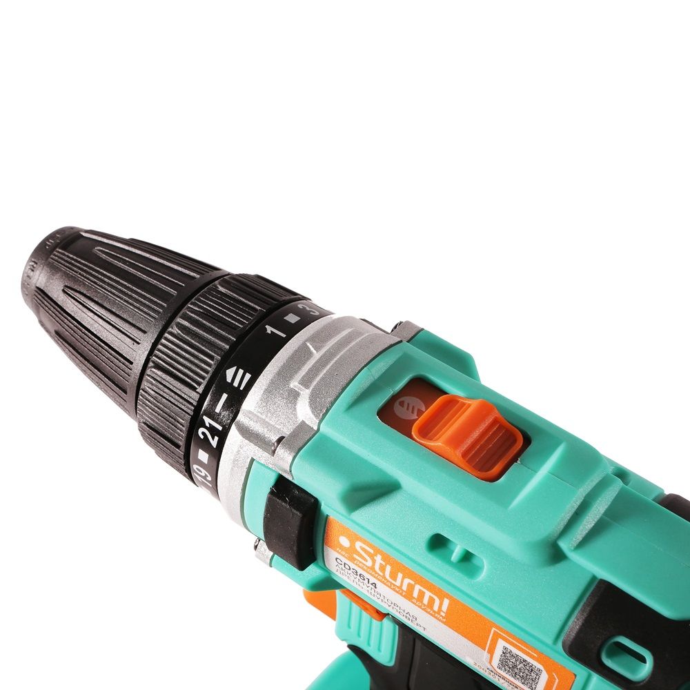 Дрель-шуруповерт аккумуляторная Sturm CD3614 14В 2х2Ач 28 Нм кейс