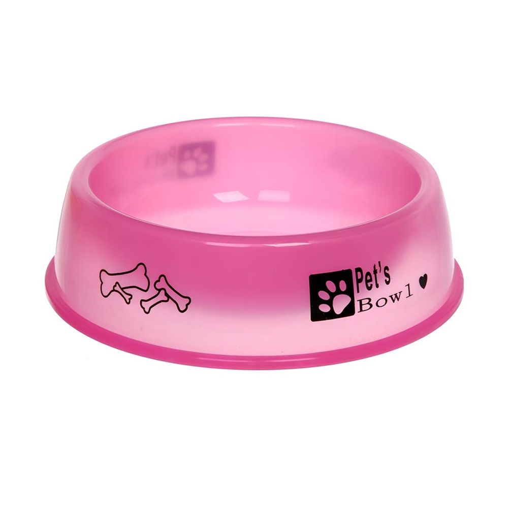Миска пластиковая для животных Мр. Декстер 18х5 см розовая