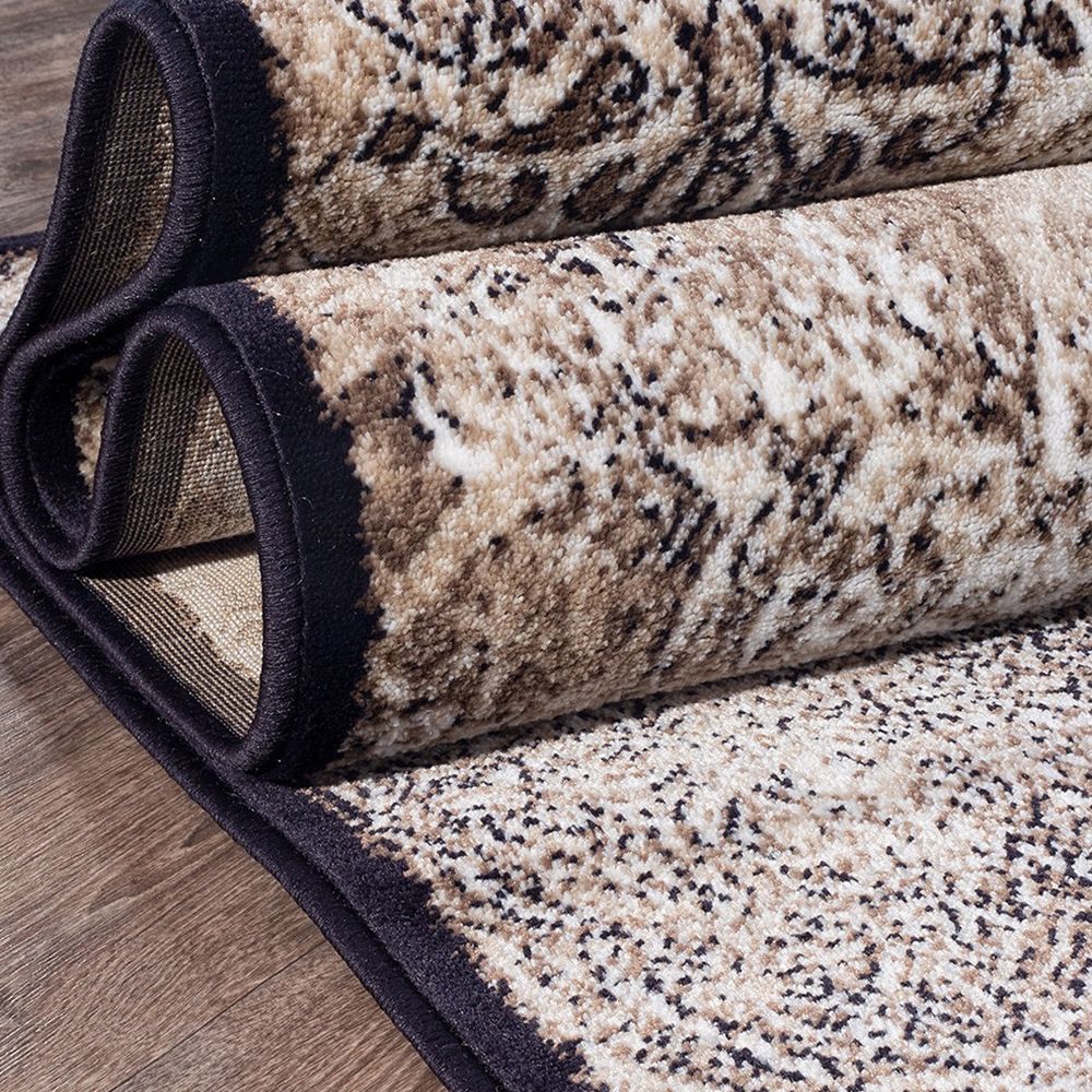 Дорожка ковровая Valencia Deluxe Merinos d328 1,5 м коричневая