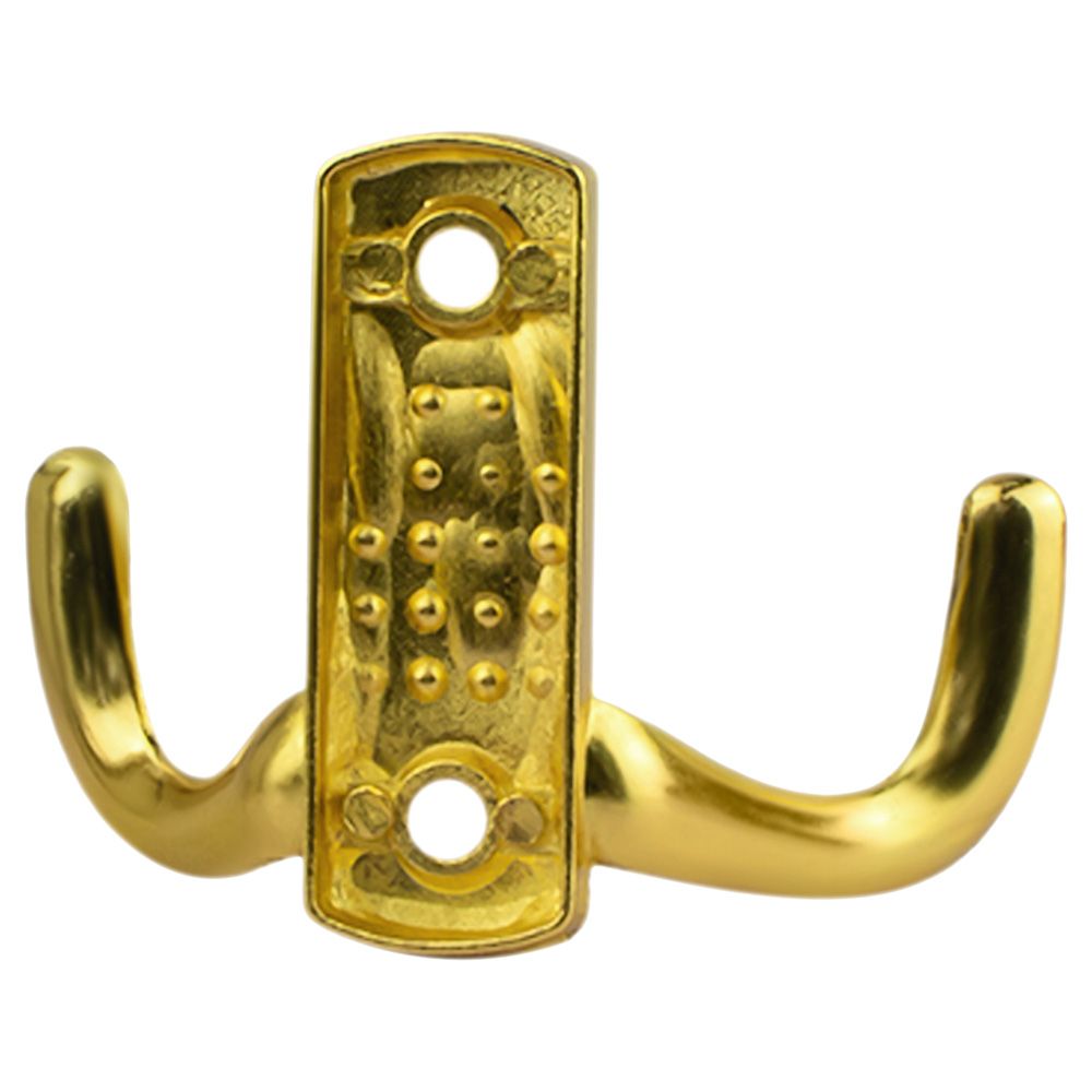 Крючок мебельный двойной Стандарт 212 BGP золото