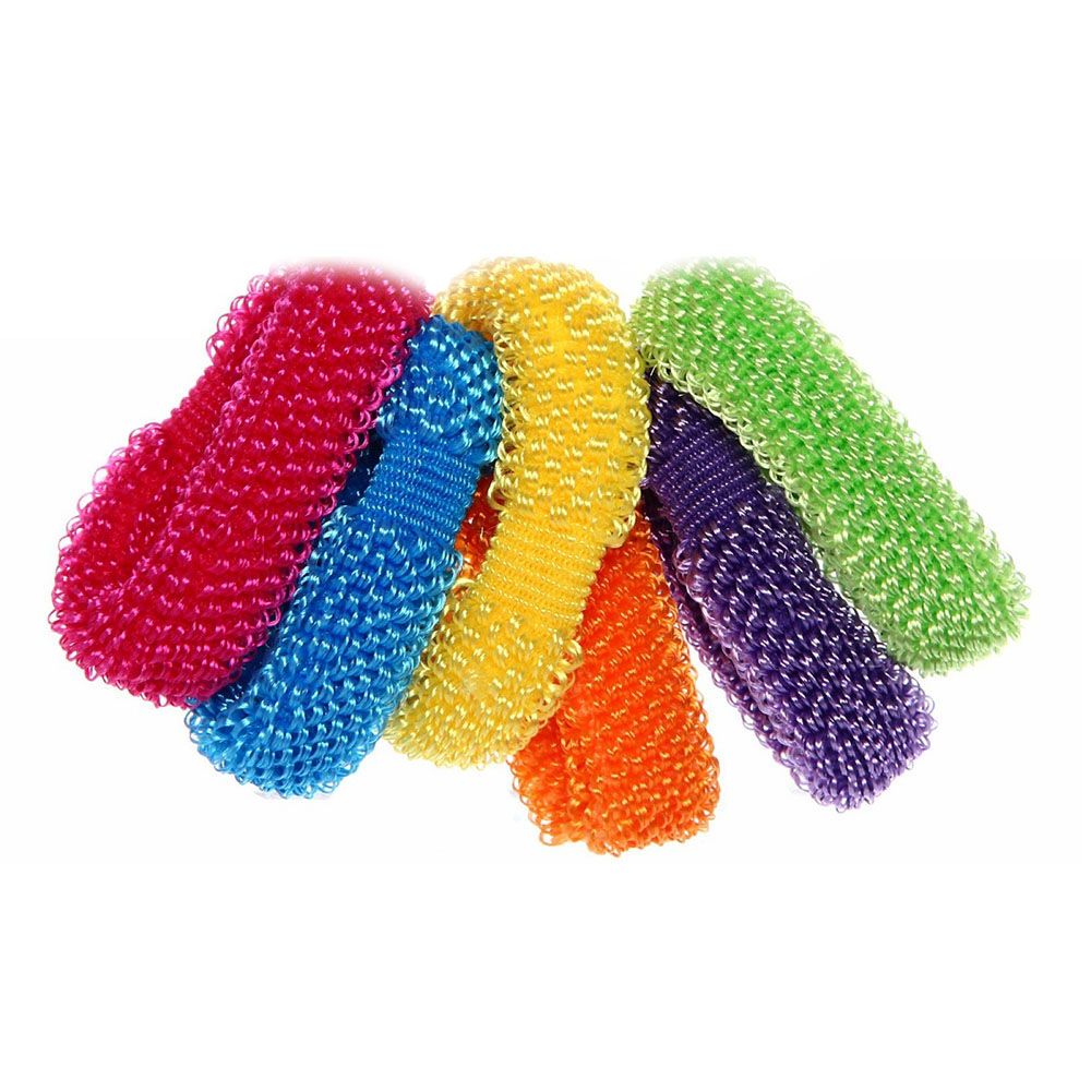Резинки для волос Кокетка Зефирки-пушистики микс d4,5 см 6 шт