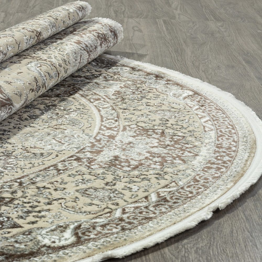 Ковер Dolce Merinos D414 2х2,85 м овал бежевый