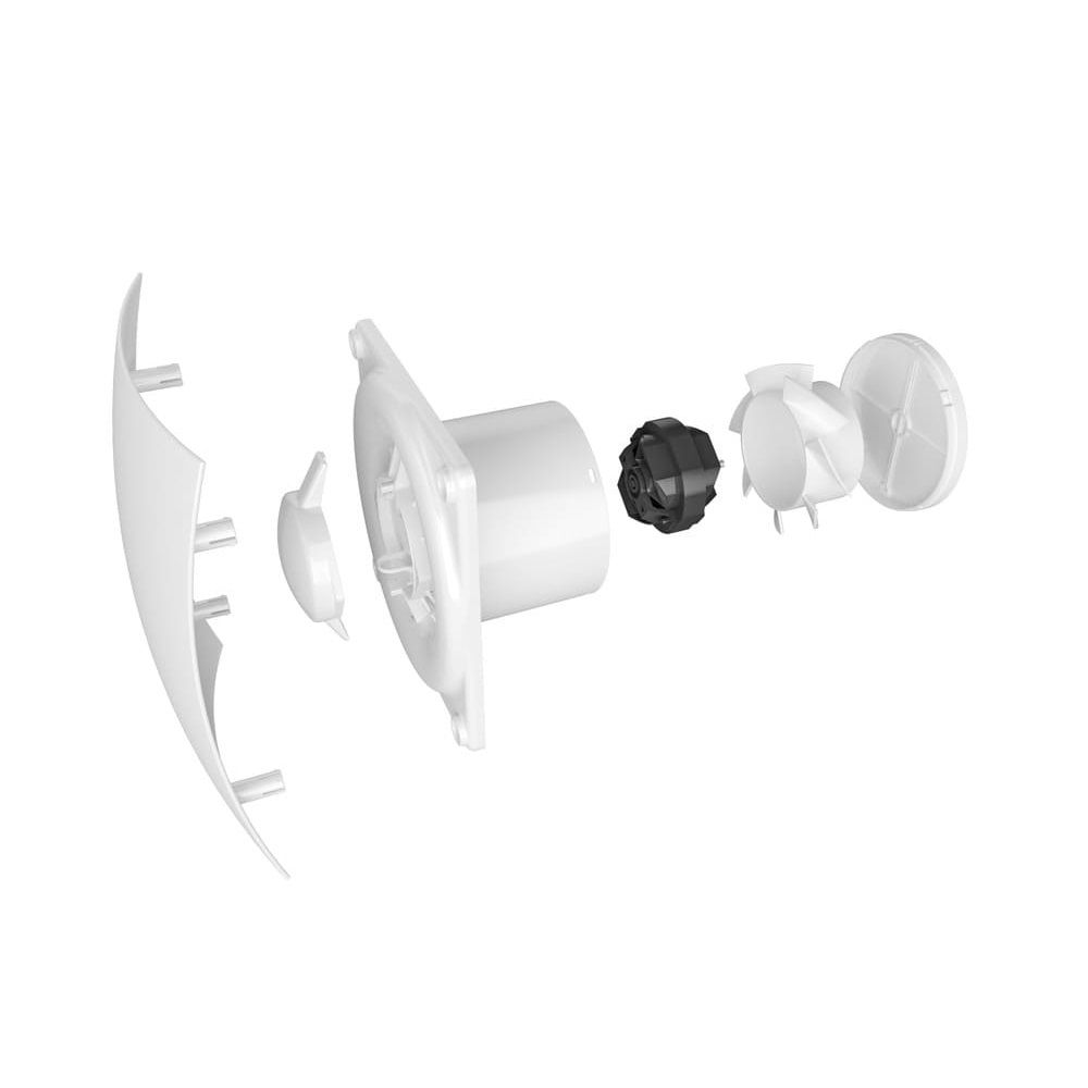 Вентилятор осевой вытяжной  Diciti Breeze 5C с обратным клапаном D125