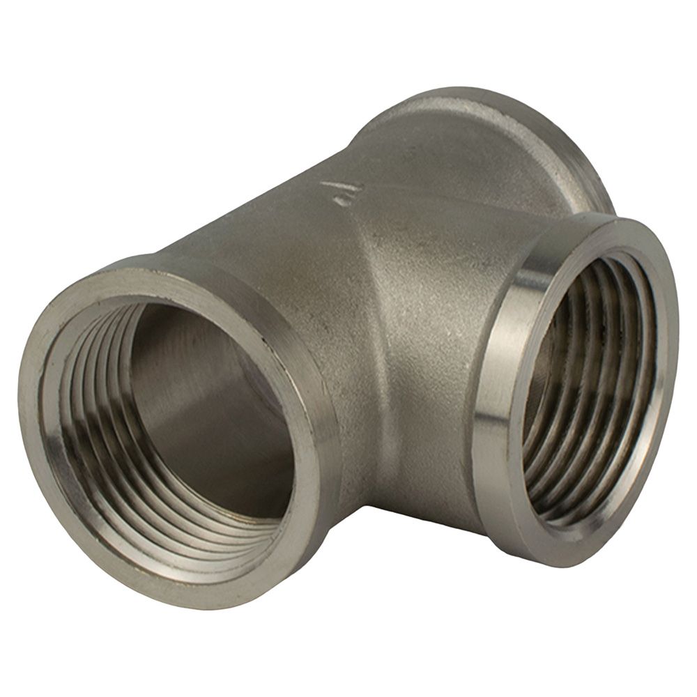 Тройник латунь никель 1" ВР