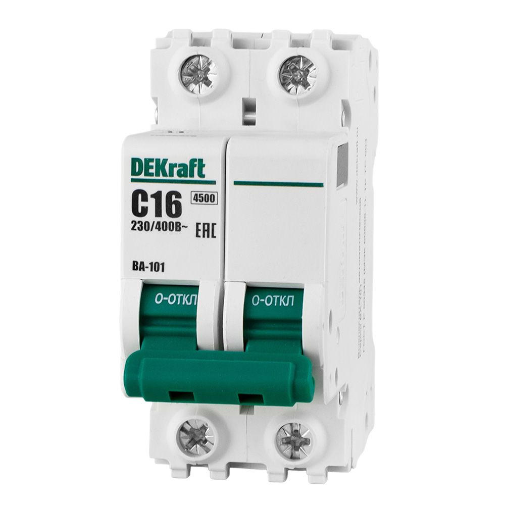 Выключатель автоматический модульный 2п C 16А 4,5кА ВА-101 SchE 11066DEK