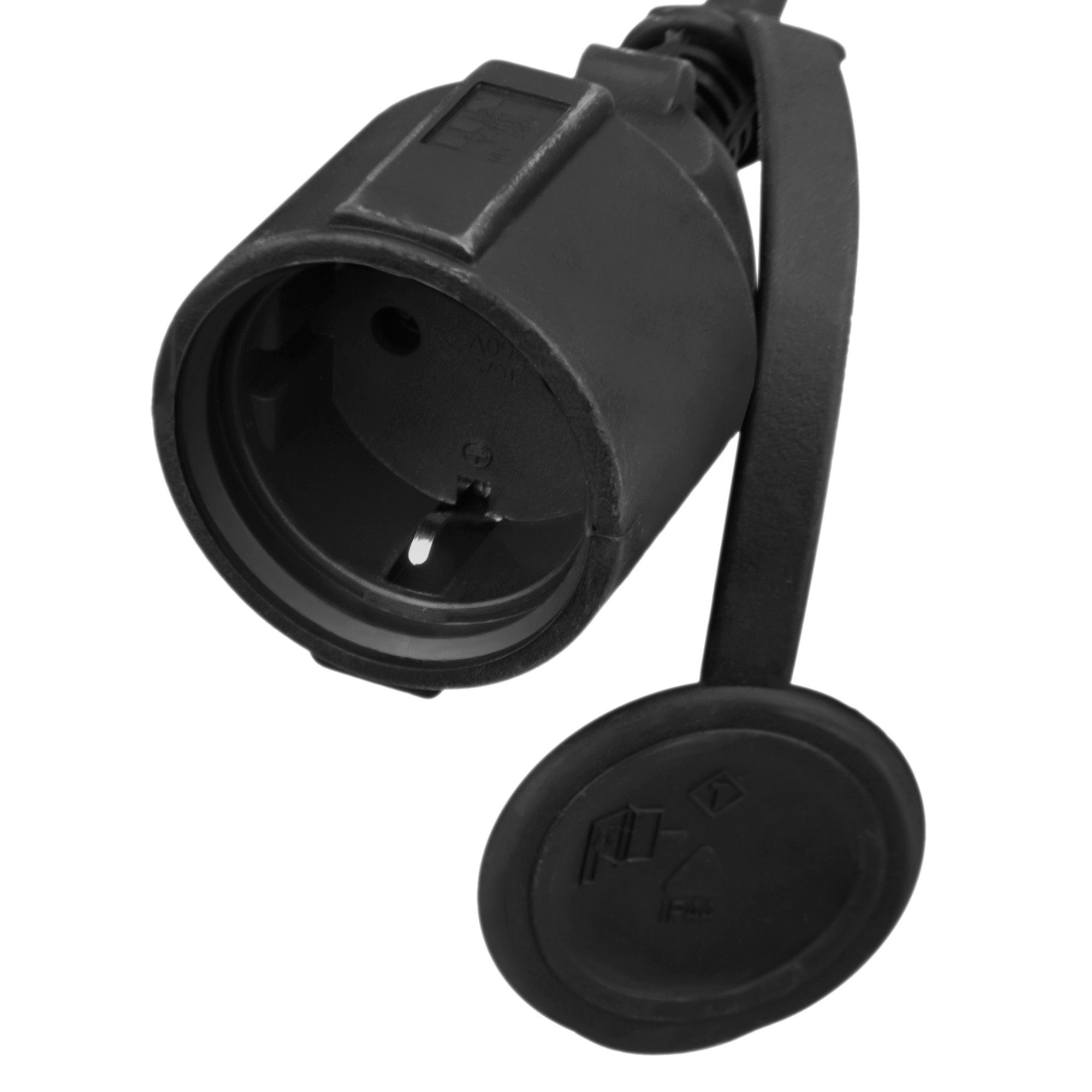 Удлинитель силовой б/катушки LUX УС1-Е-20 (У-161) КГ 3x1.5 20м, 16А, 1 розетка с з/к 29020