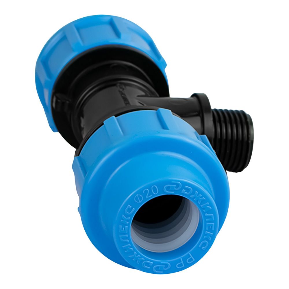 Тройник переходной ПЭ 20х20 мм х 1/2" НР Джилекс