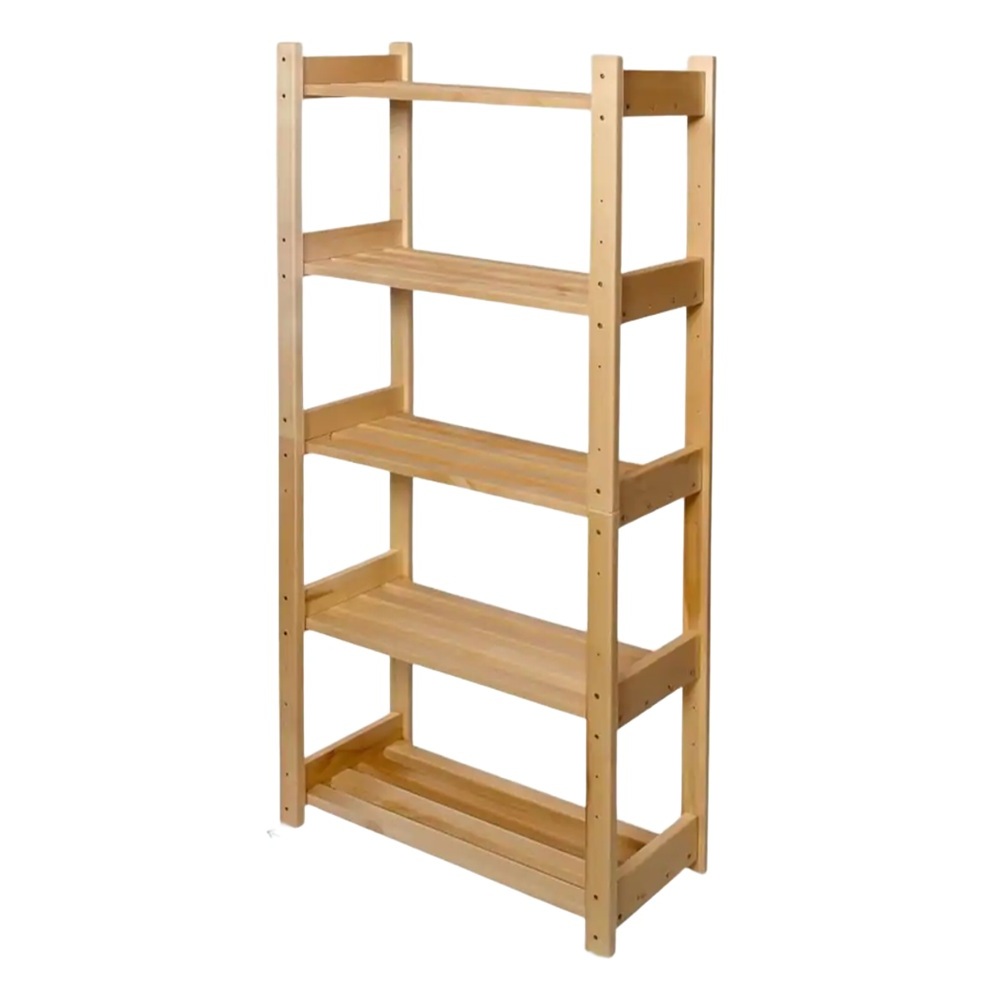 Стеллаж деревянный 5 полок 580х1410х280 мм std-52