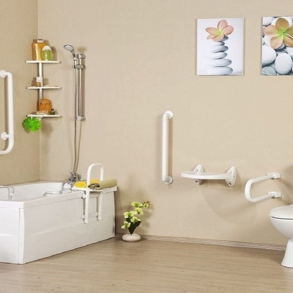 Сиденье настенное 35х25 см белое