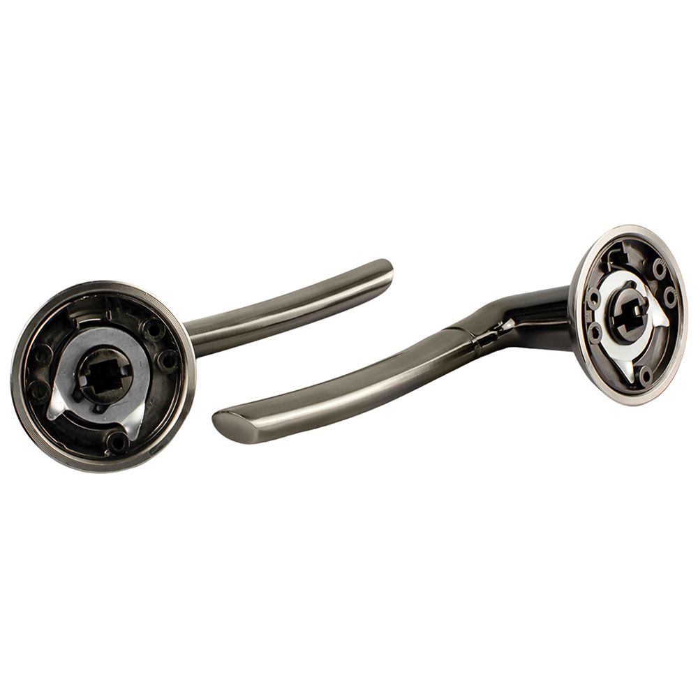 РУЧКА ДВЕРНАЯ ПИЗА DIY MH-06 SN/BN, цвет-бел.никель/черн.никель