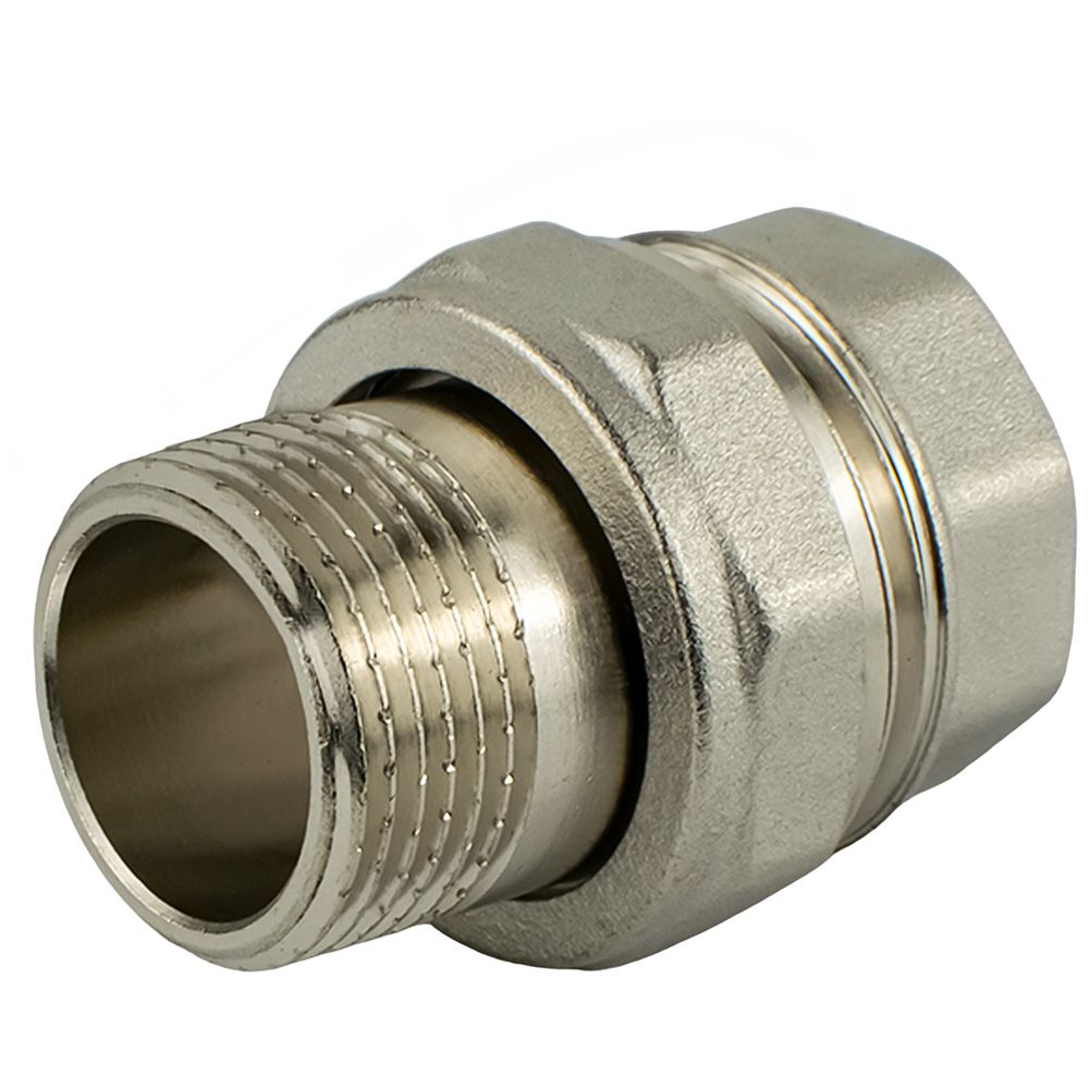 Соединитель американка латунь никель 3/4" ВР/НР