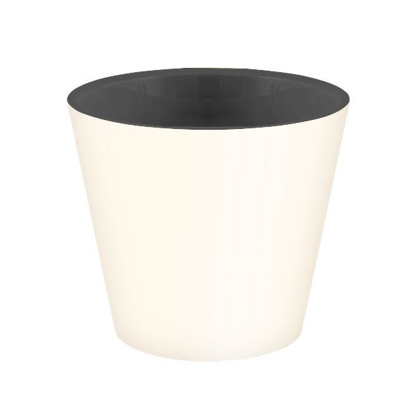 Горшок цветочный Velvet на колесах светло-бежевый 33 см 16 л