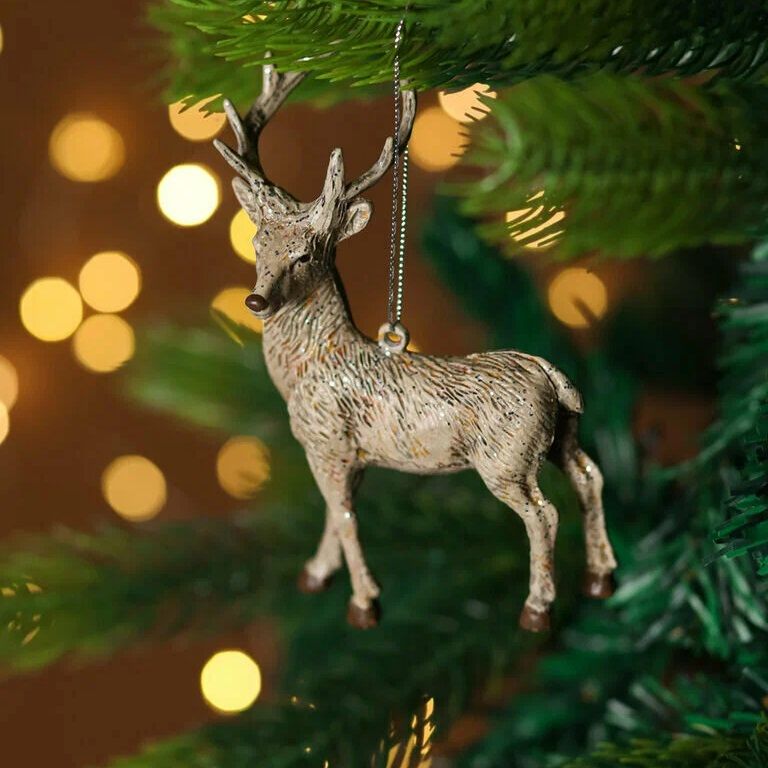 Украшение новогоднее Олень 13,8х9,5х6,8 см 2024-3985