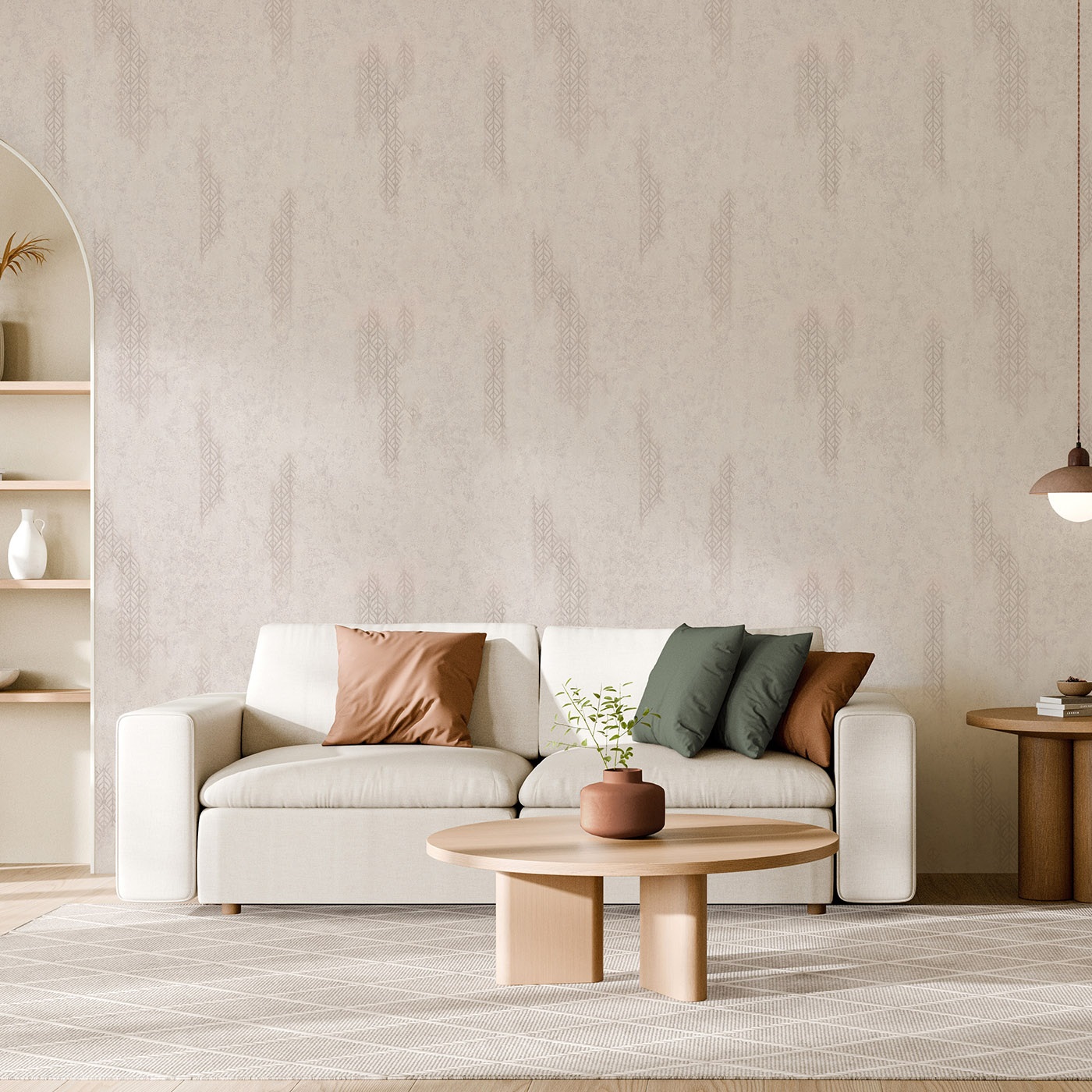Обои Palitra Home Эврика HC72724-22 бежевые орнамент 1,06х10,05 м