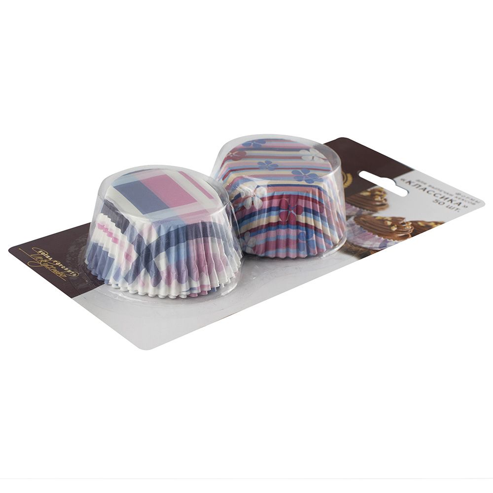 Формы для выпечки кексов бумажные Marmiton Классика 50 шт 5х3 см