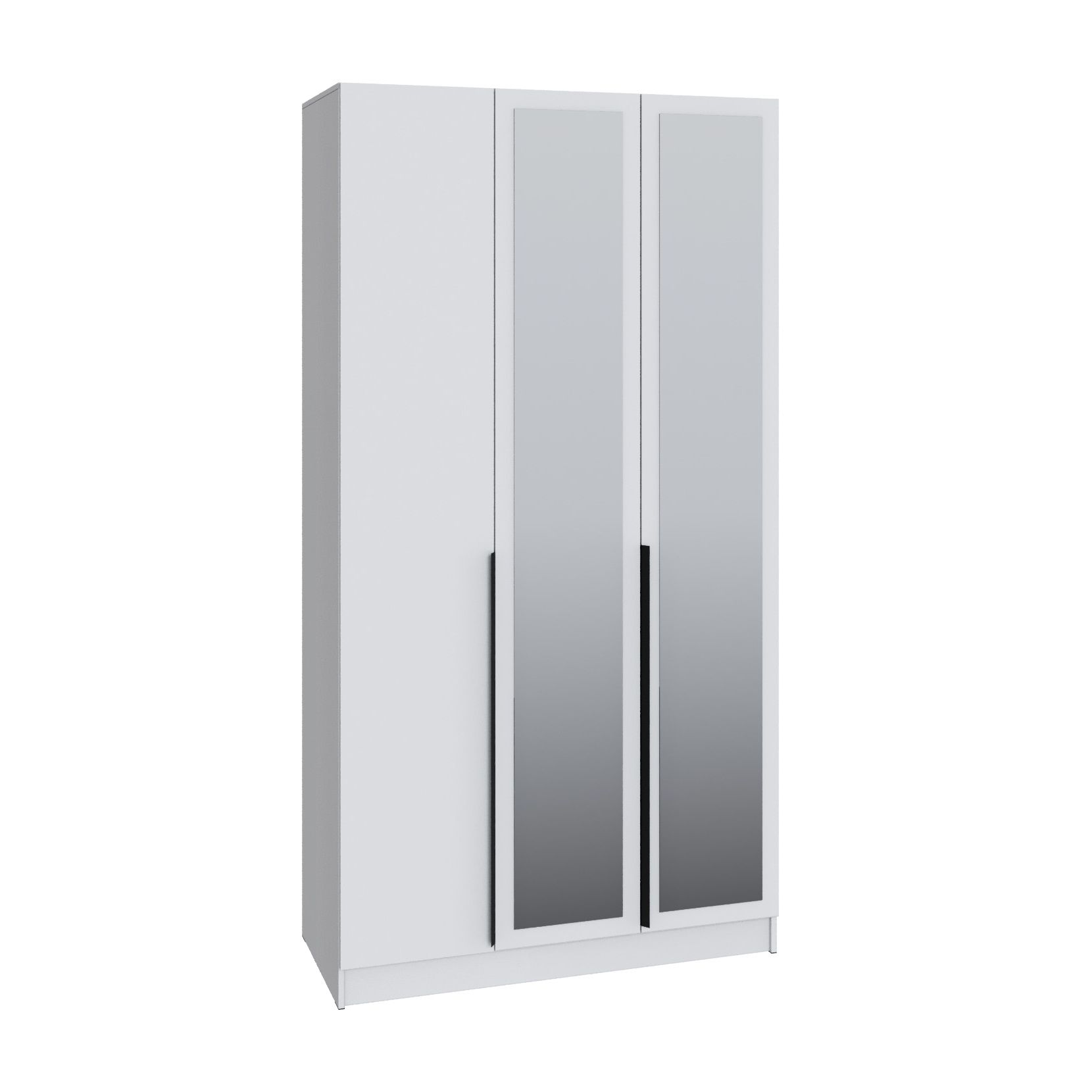 Шкаф трехдверный с зеркалом Мадрид 1200х2300х520 мм Кашемир