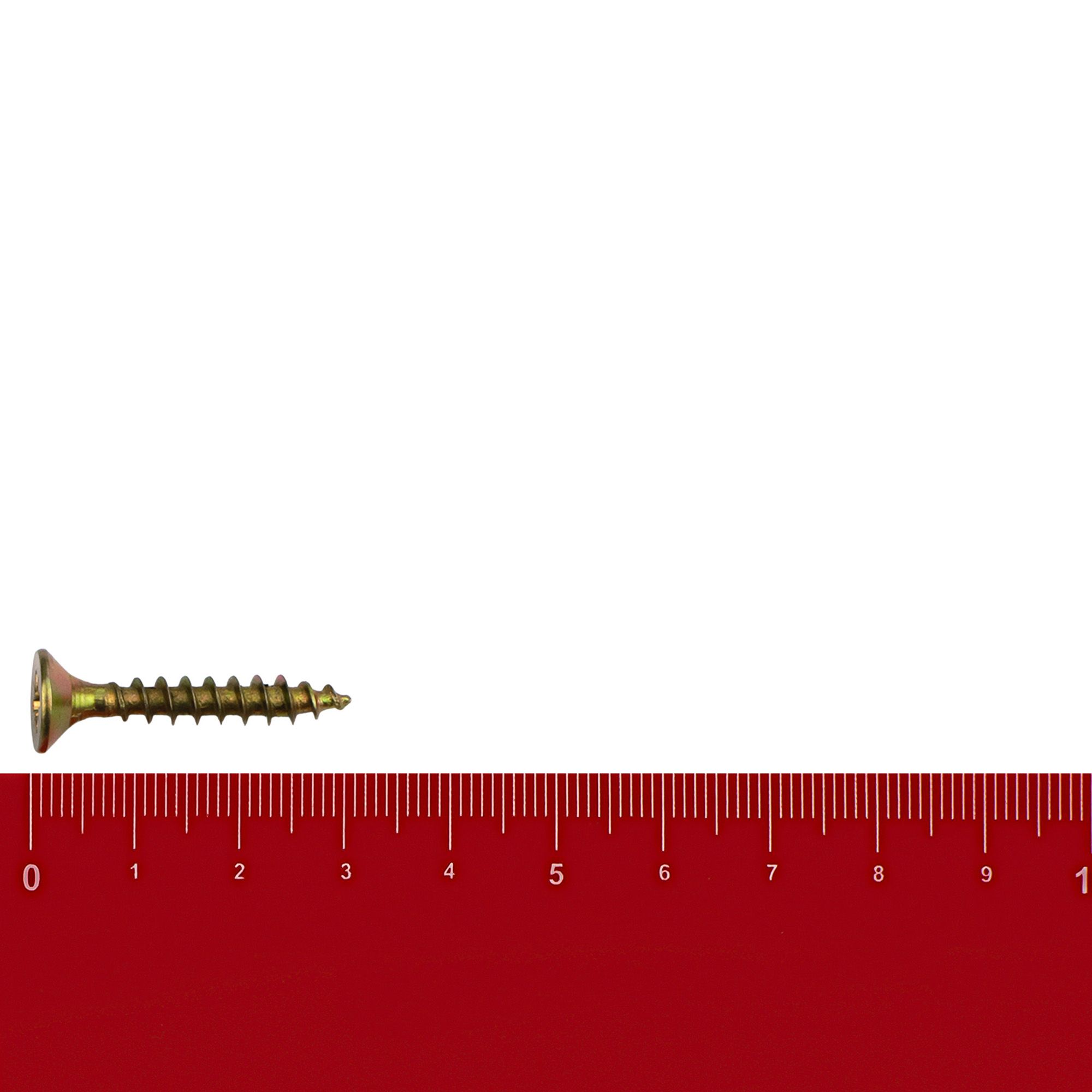 Шуруп 4х30 мм желтый цинк вес