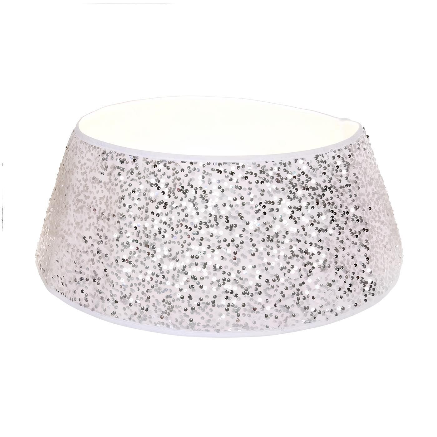 Декор для основания елки Shine d40 см d56 см h20 см серебро 107-6258