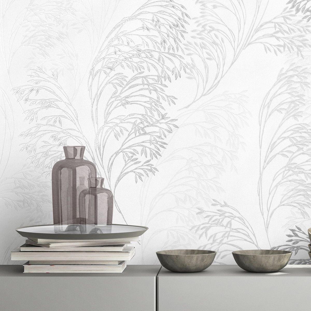 Обои 287341 Ateliero 1,06х10 м Mirage белый