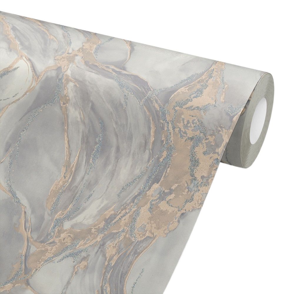 Обои 7222-11 Euro Decor 1,06х10 м Mineral серый