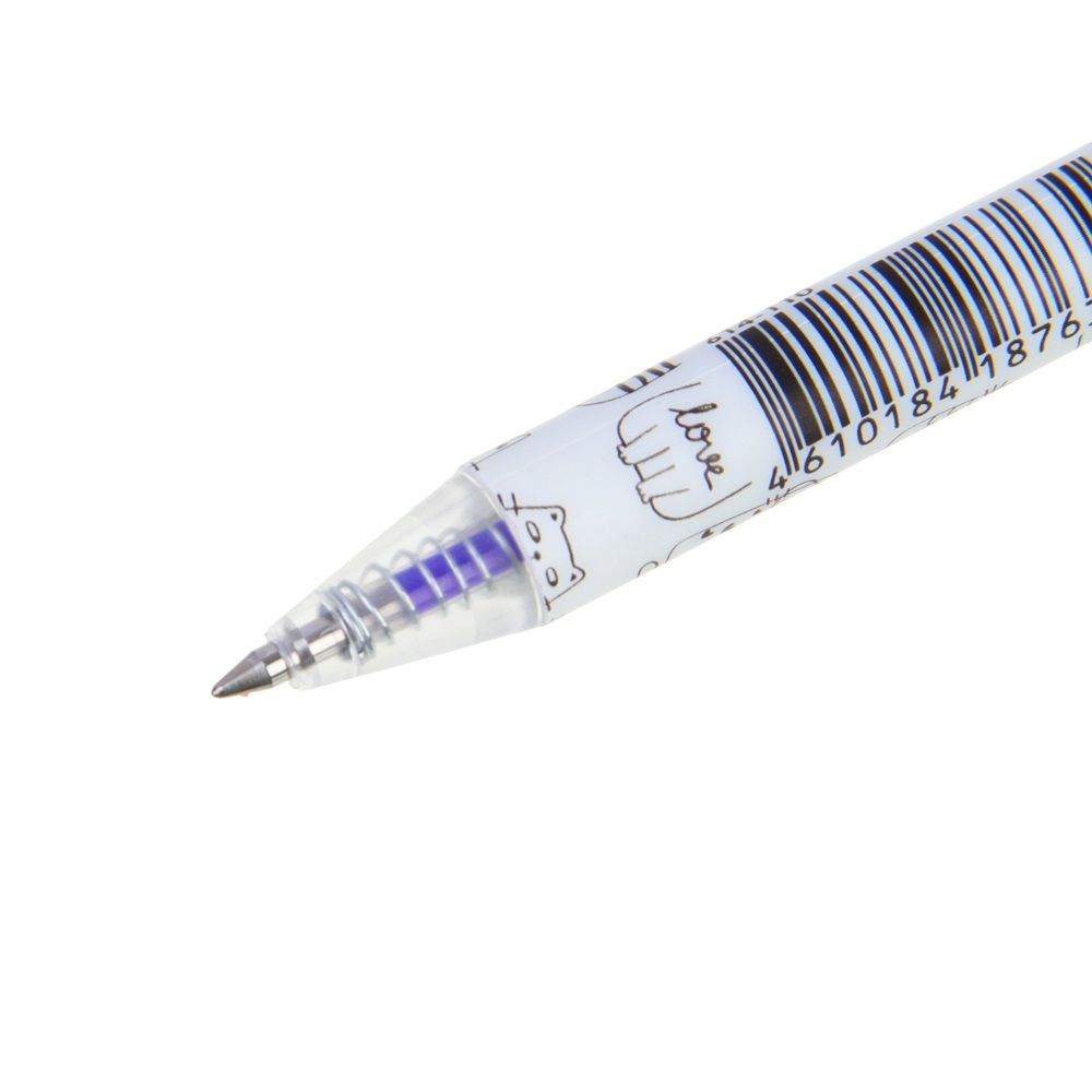 Ручка гелевая автомат синяя ClipStudio Пиши-стирай линия письма 0,6 мм 614-110