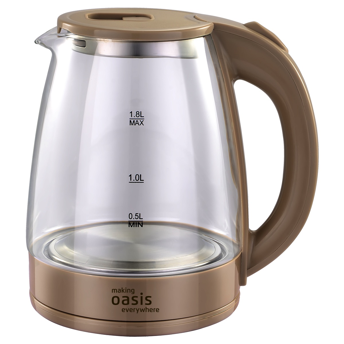 Чайник электрический Oasis K-8GI 2000 Вт 1,8 л бежевый