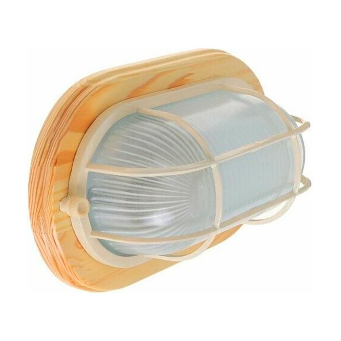 Светильник для бани Termo 60 21 18 овал с решеткой, береза IP54 60Вт 1хЕ27