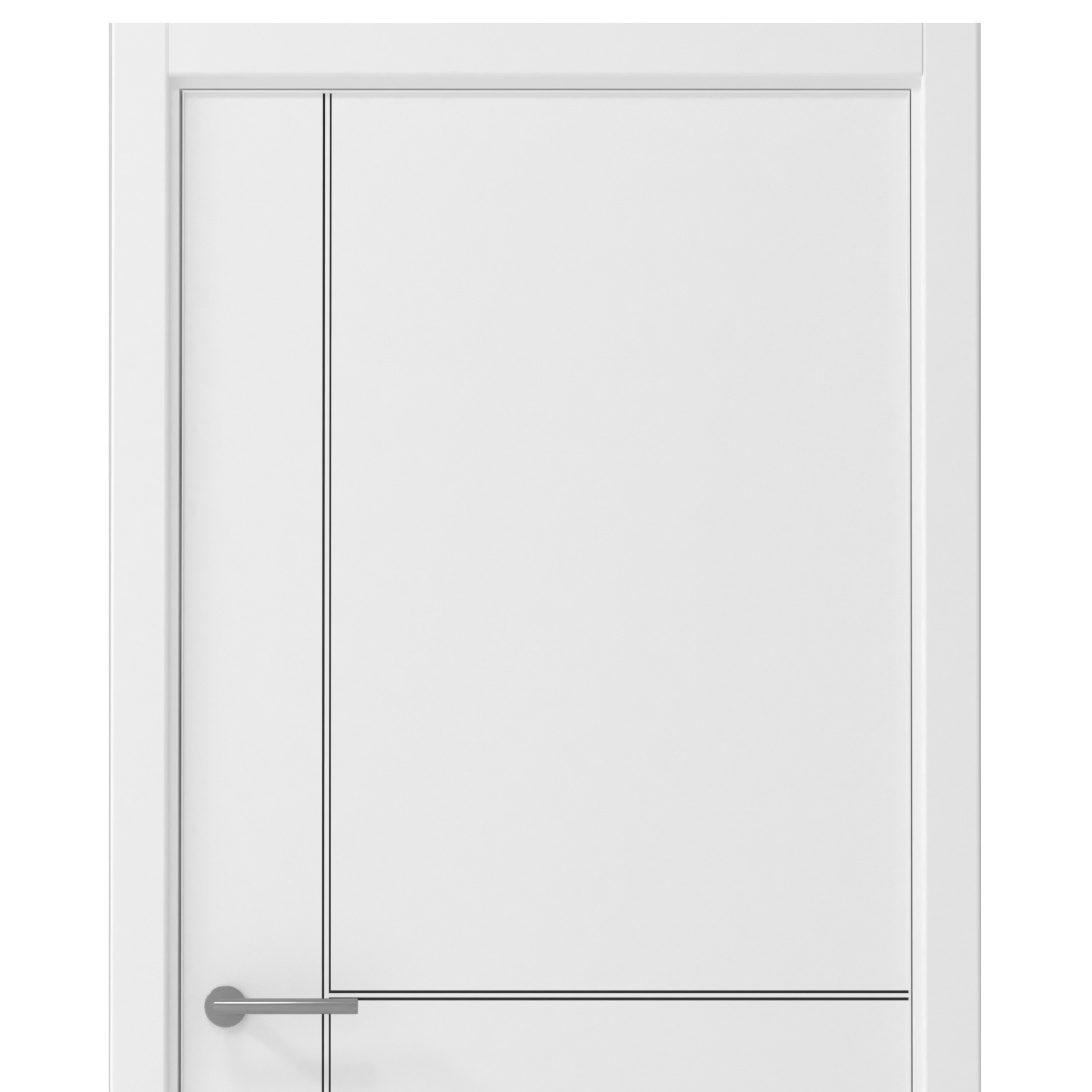Дверь межкомнатная 900х2000 мм Графика-3 ДГ Vinyl PRO Белая кромка белая