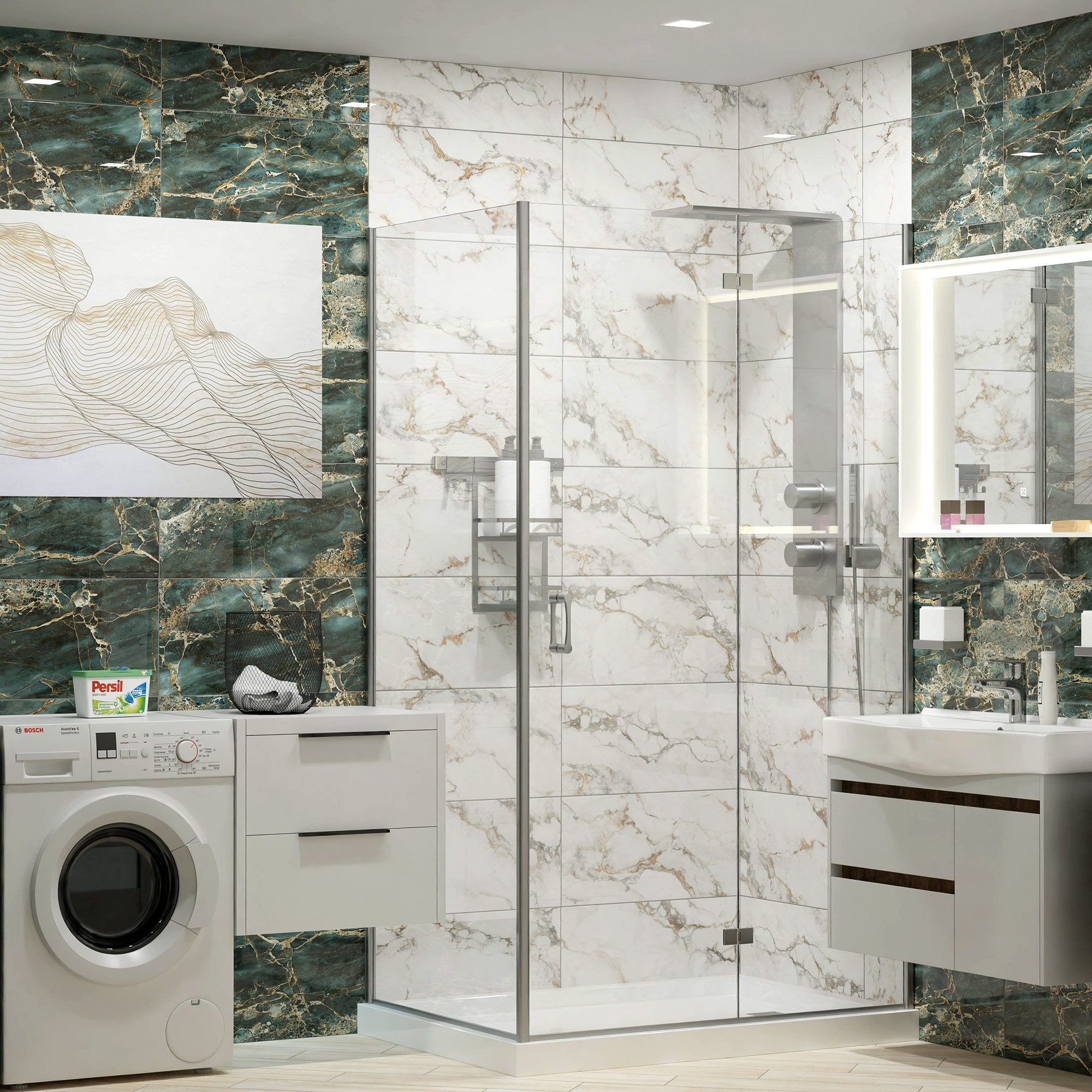 Плитка настенная Global Tile Marigold GT231VG 300х600 мм зеленая 1,62 м2