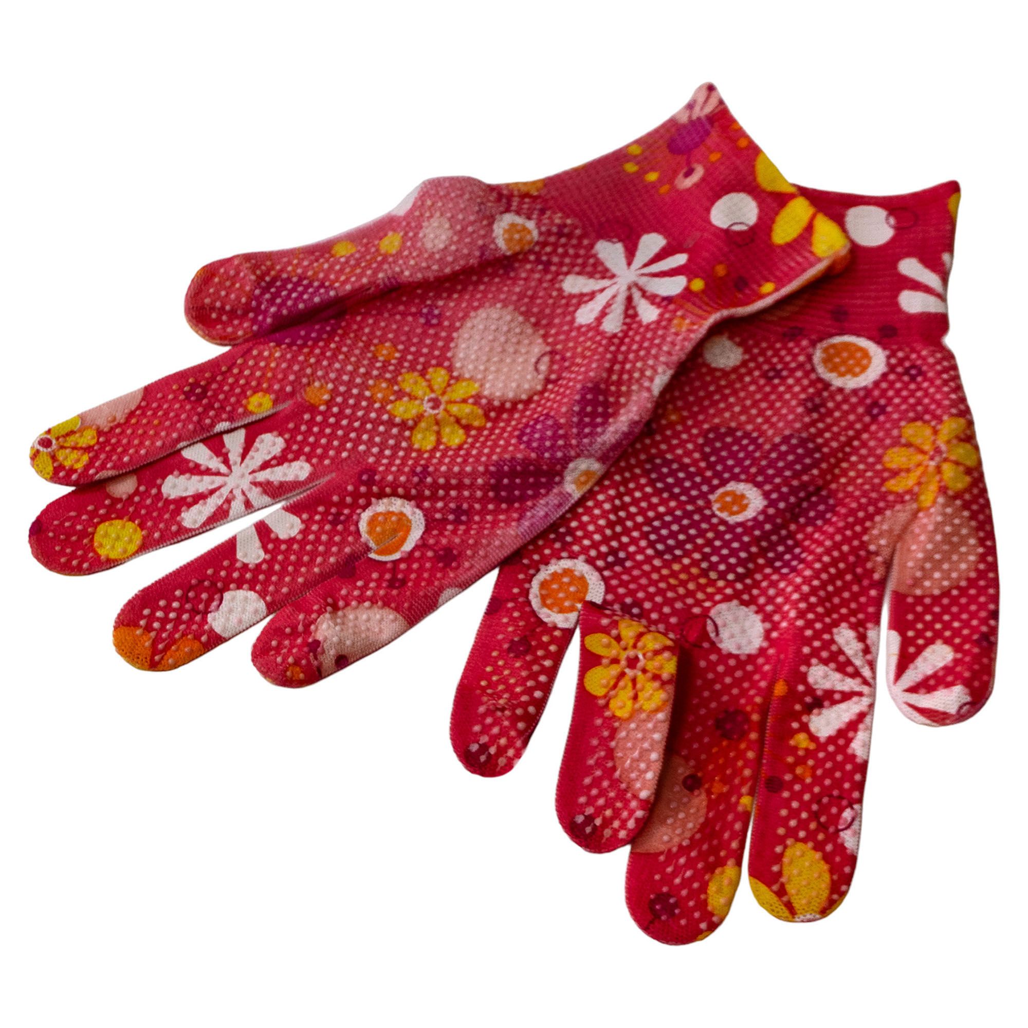 Перчатки нейлоновые Микроточка Садовые